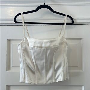 Aritzia White Satin Camisole